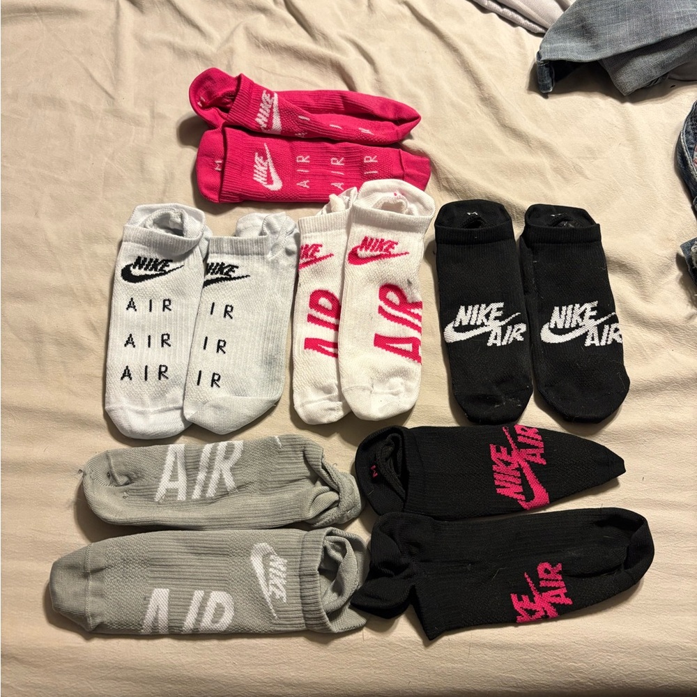 Nike Air Athletic Socks - Pink, White, Black, Gray
